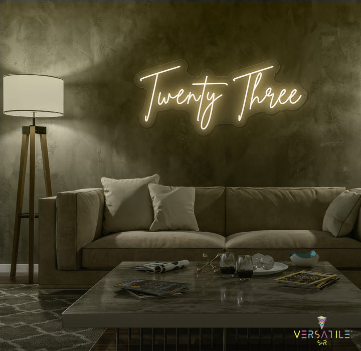 Twenty Three Birthday Neon Sign