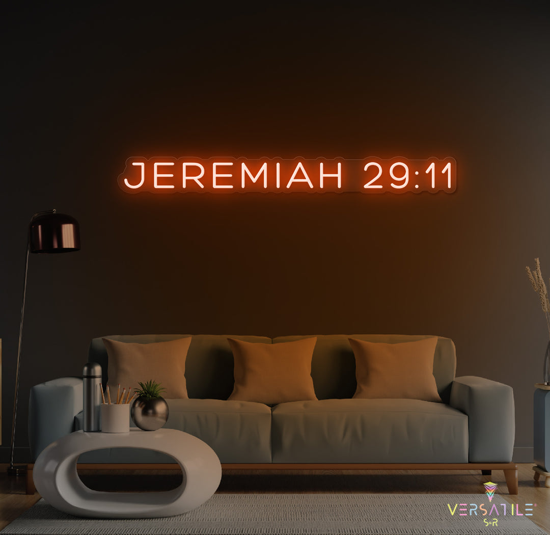 JEREMIAH 29:11 Neon Sign