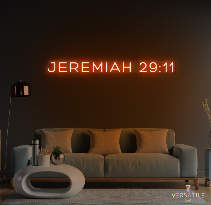 JEREMIAH 29:11 Neon Sign