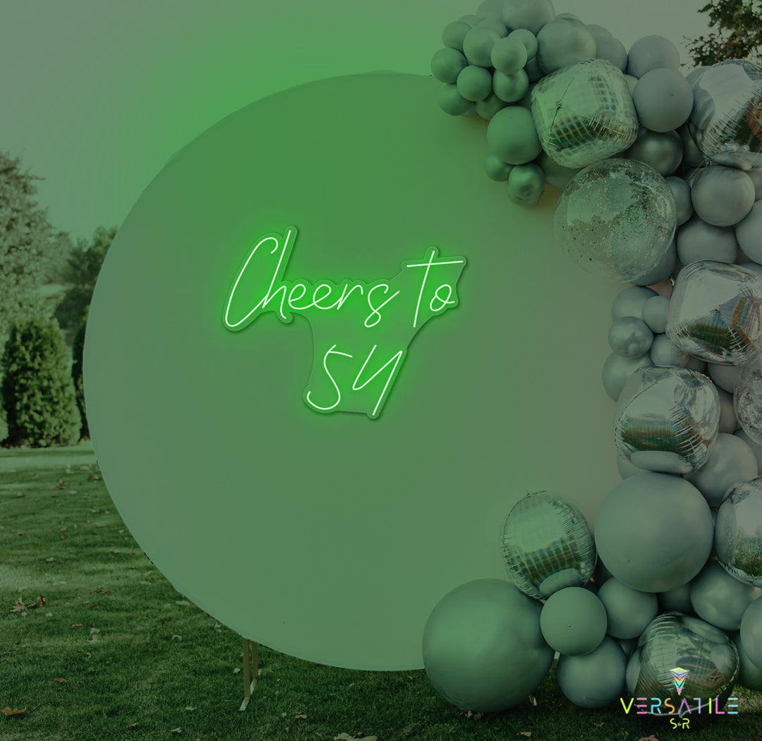 Cheers to 54 Neon Sign