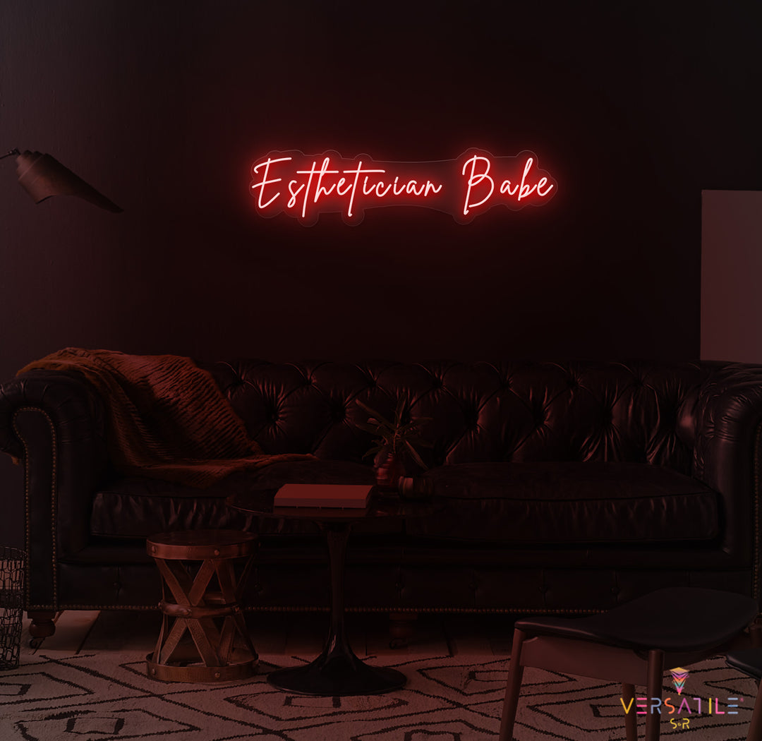 Esthetician Babe Neon Sign