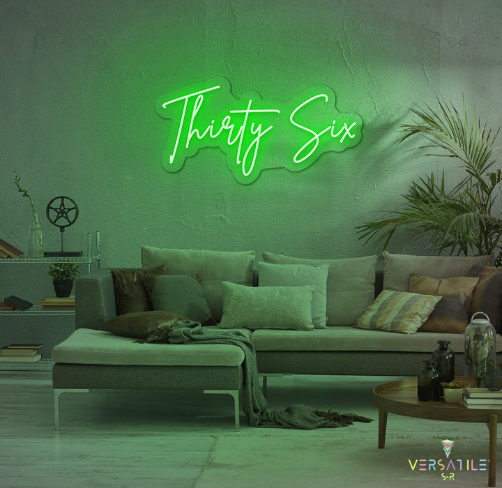 Thirty Six Birthday Neon Sign
