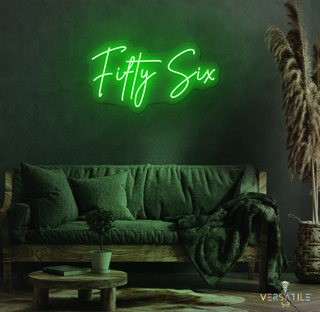 Fifty Six Birthday Neon Sign