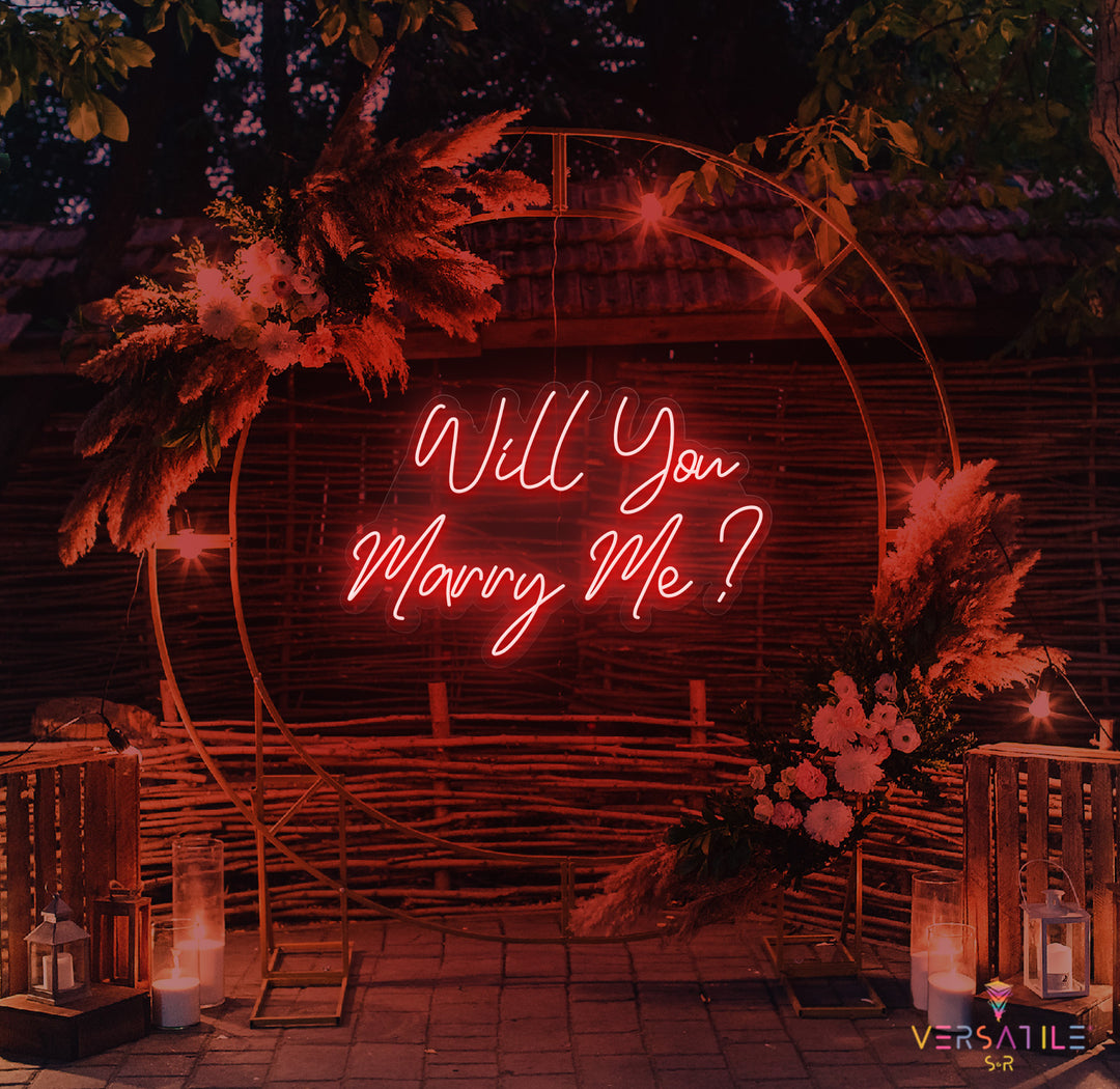 Will You Marry Me? Neon Sign