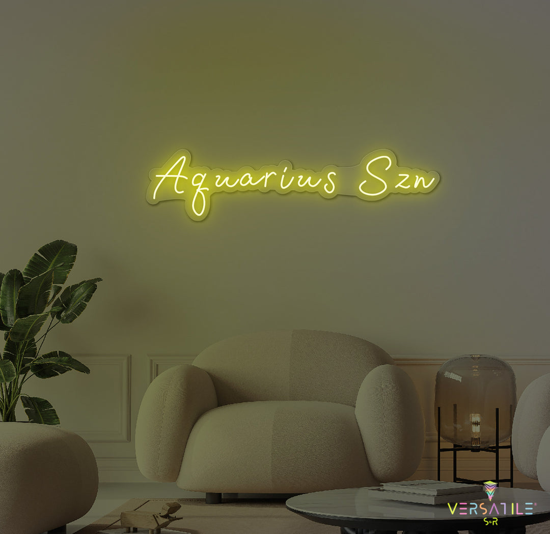 Aquarius SZN Neon Sign