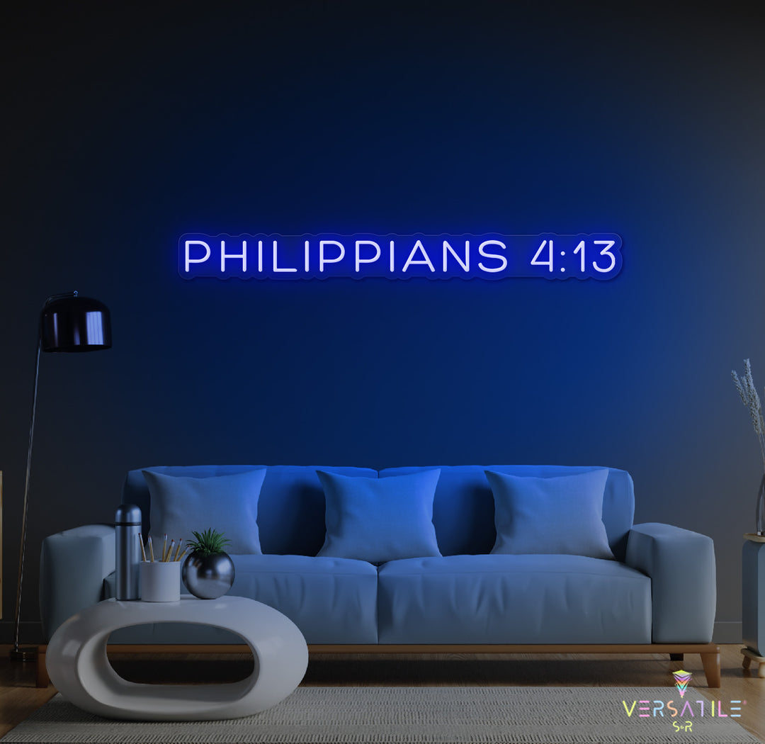 PHILIPPIANS 4:13 Neon Sign