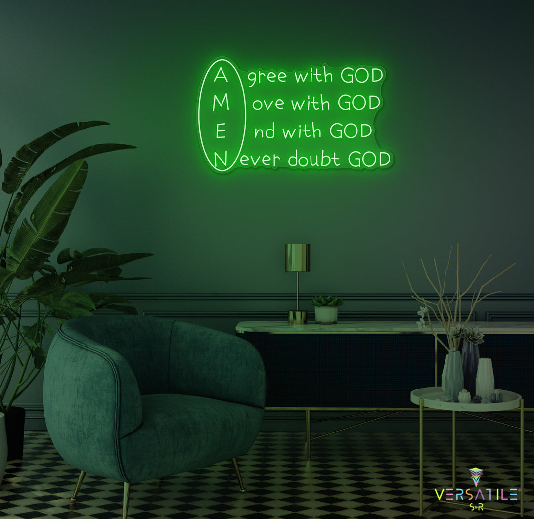 Amen Neon Sign