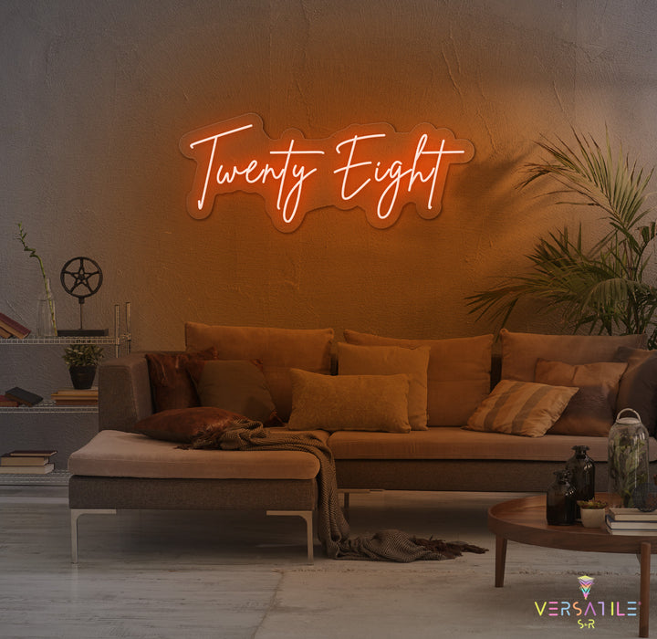 Twenty Eight Birthday Neon Sign