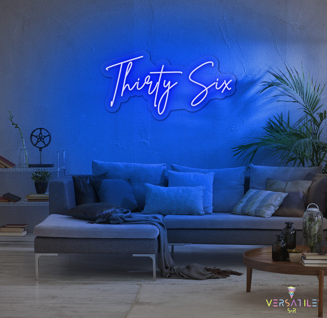 Thirty Six Birthday Neon Sign