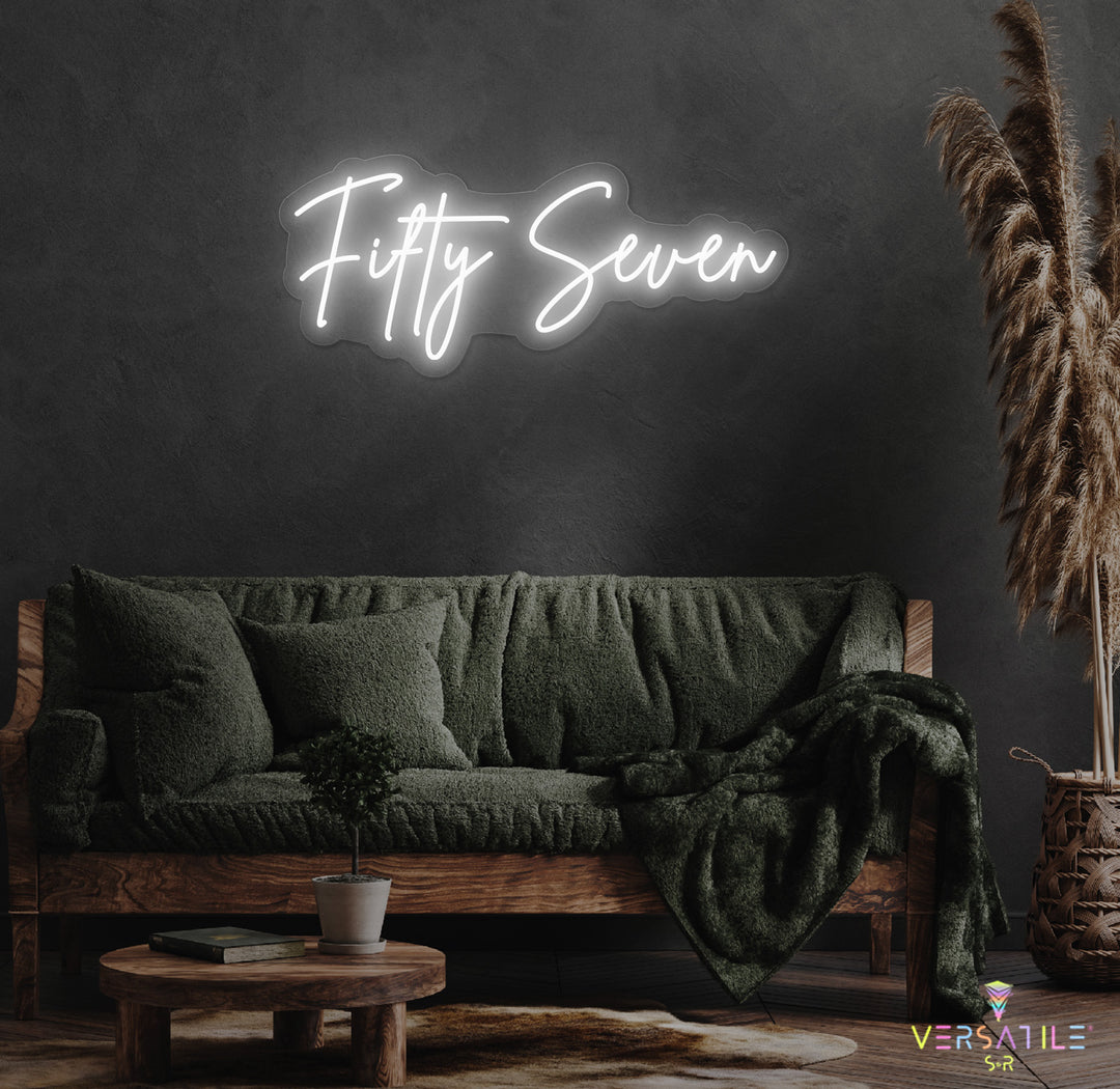 Fifty Seven Birthday Neon Sign