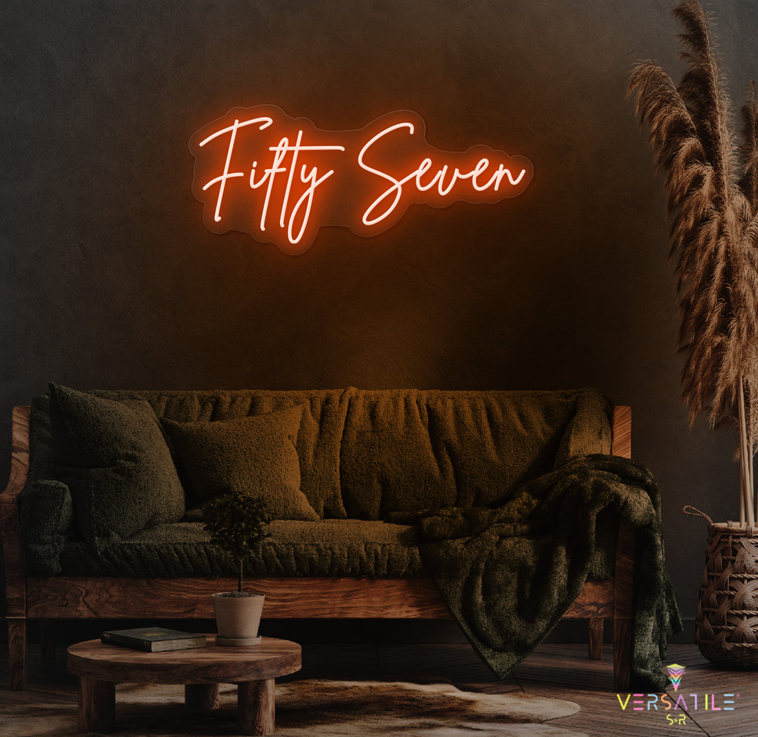 Fifty Seven Birthday Neon Sign
