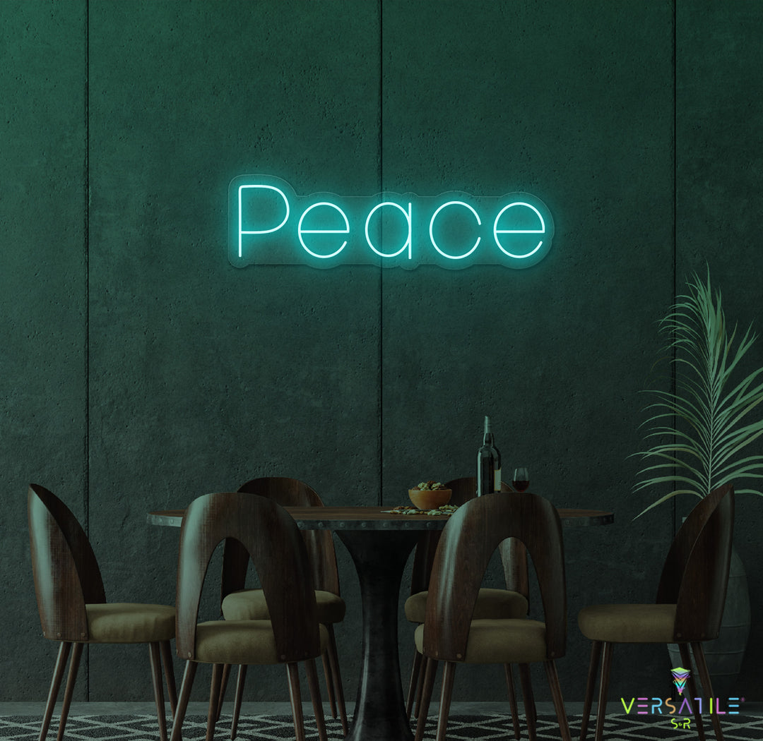 Peace Neon Sign