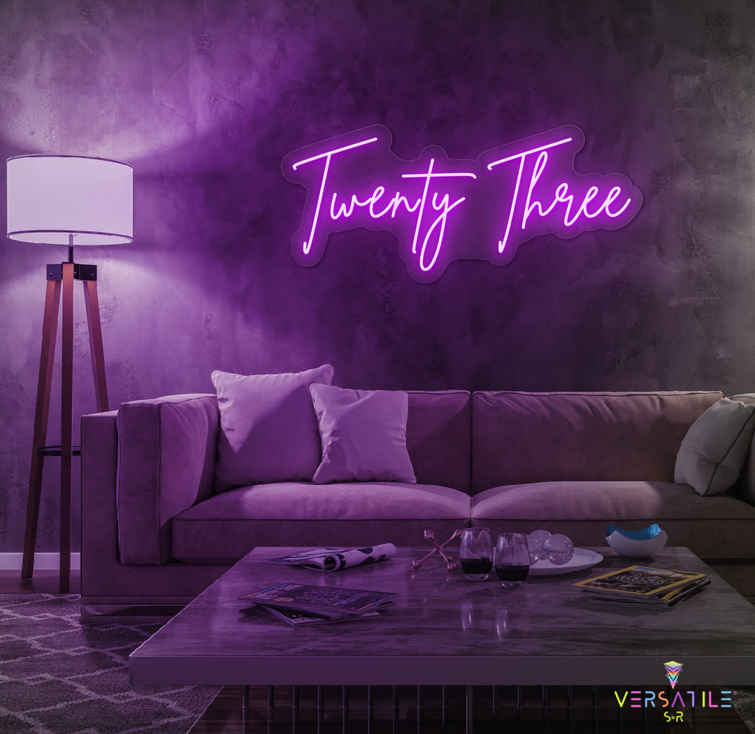 Twenty Three Birthday Neon Sign