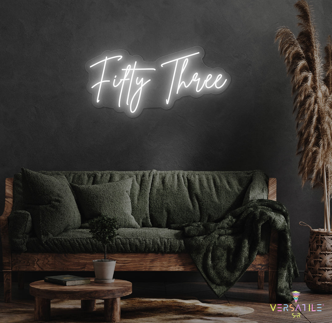 Fifty Three Birthday Neon Sign