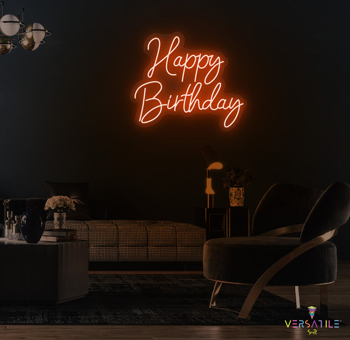 Happy Birthday Neon Sign