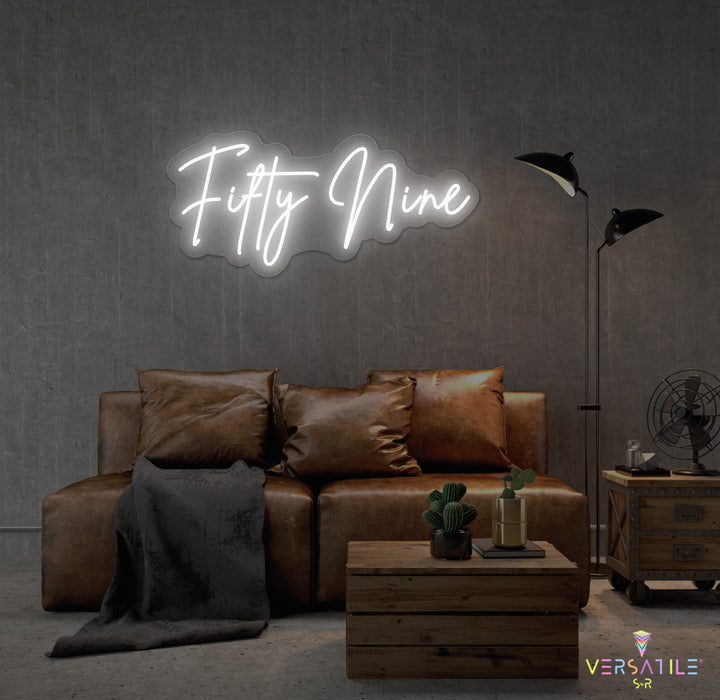 Fifty Nine Birthday Neon Sign