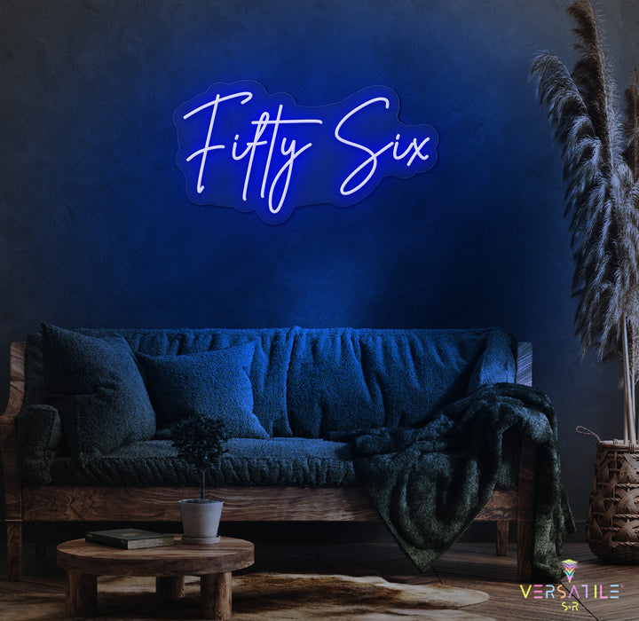 Fifty Six Birthday Neon Sign