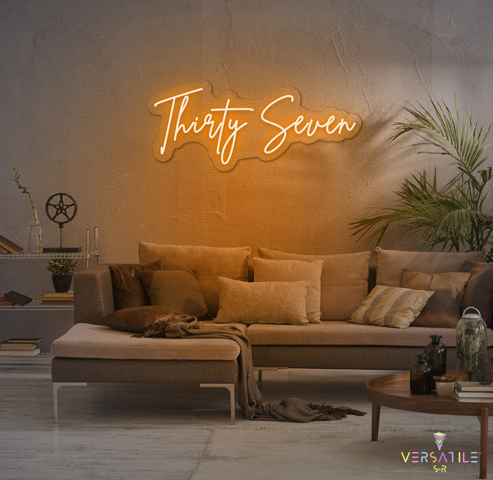 Thirty Seven Birthday Neon Sign