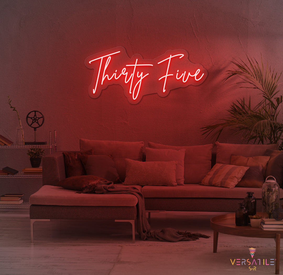 Thirty Five Birthday Neon Sign