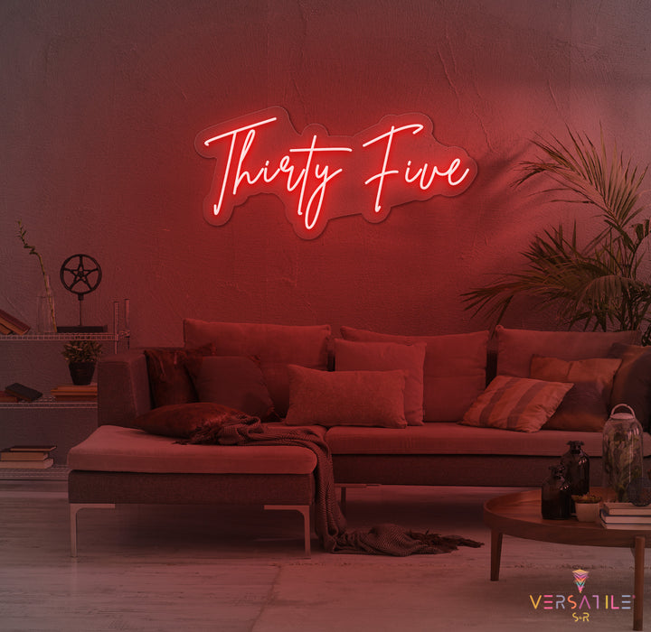 Thirty Five Birthday Neon Sign