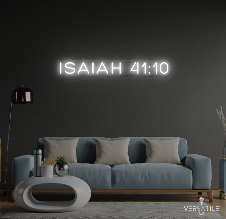 Isaiah 41:10 Neon Sign