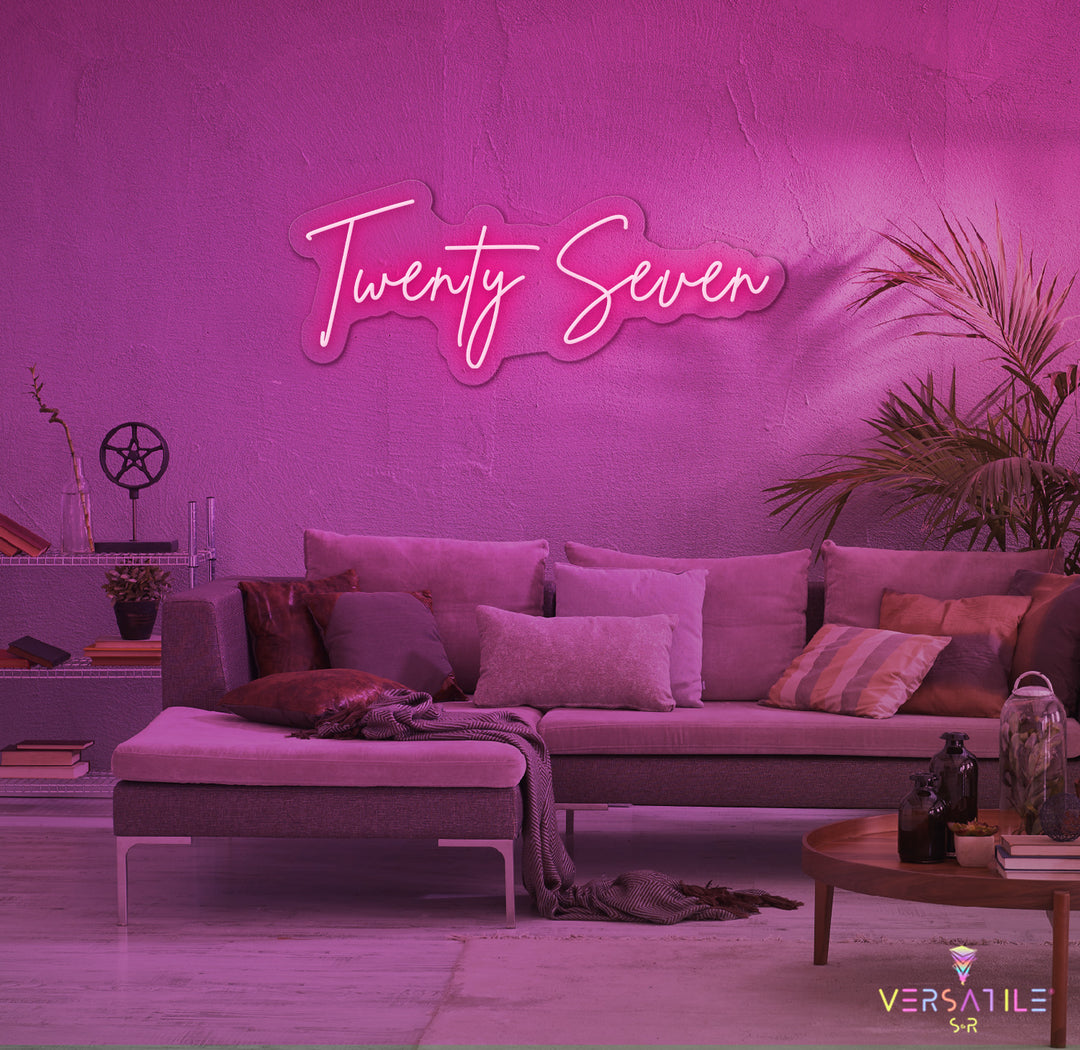 Twenty Seven Birthday Neon Sign