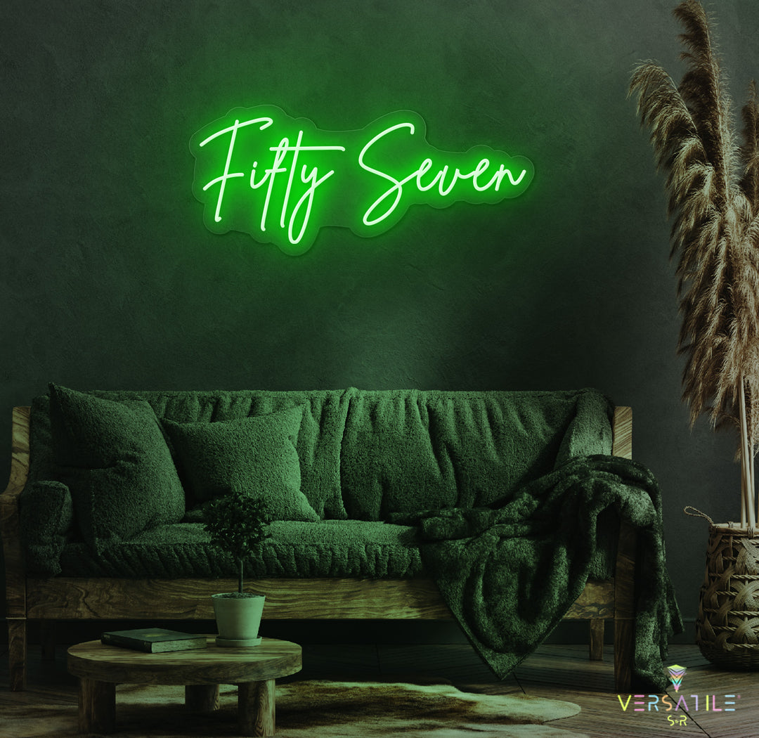 Fifty Seven Birthday Neon Sign