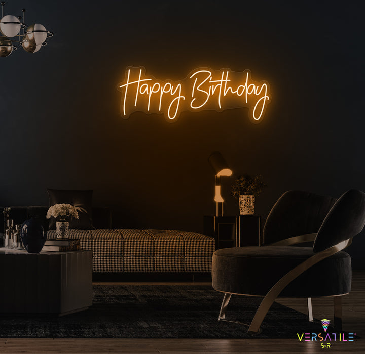 Happy Birthday Neon Sign