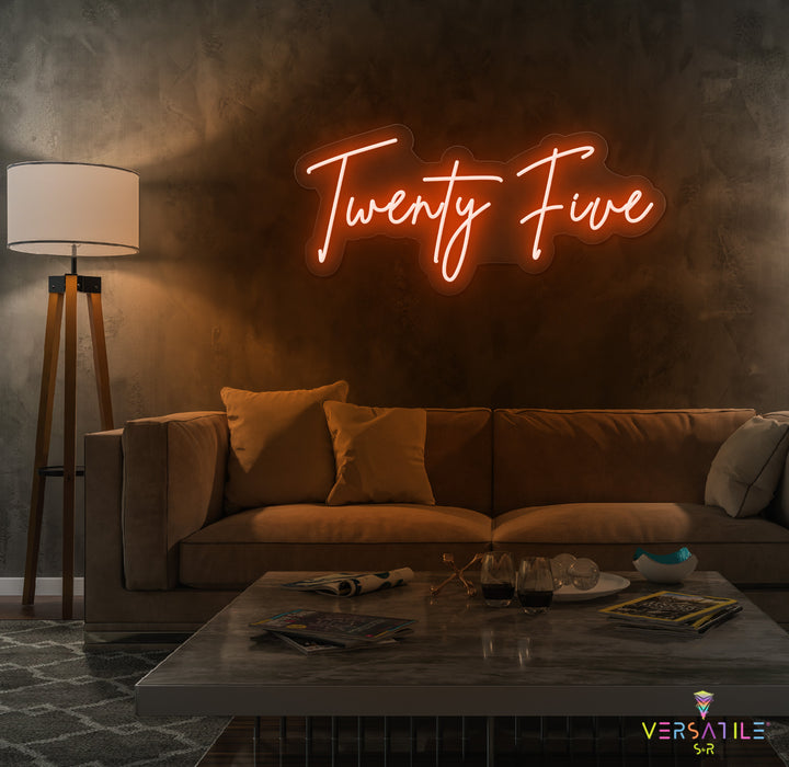Twenty Five Birthday Neon Sign
