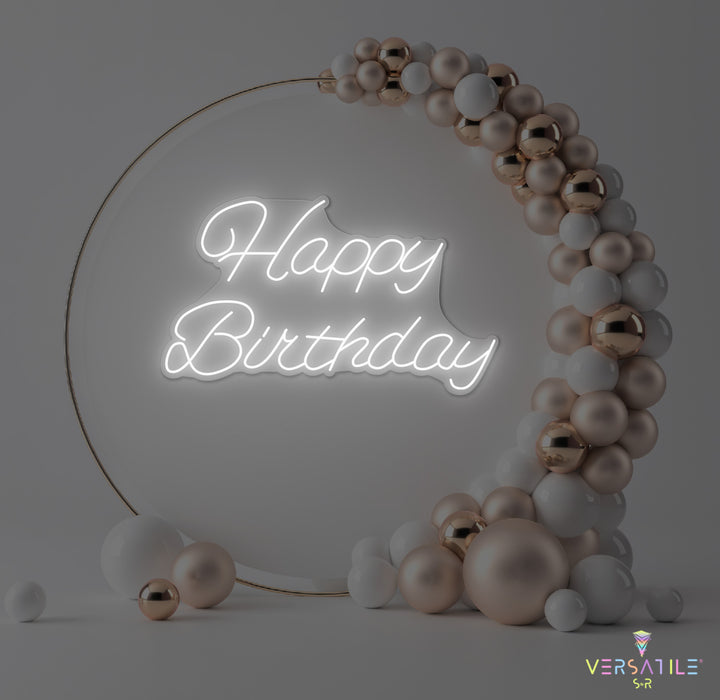 Happy Birthday Neon Sign