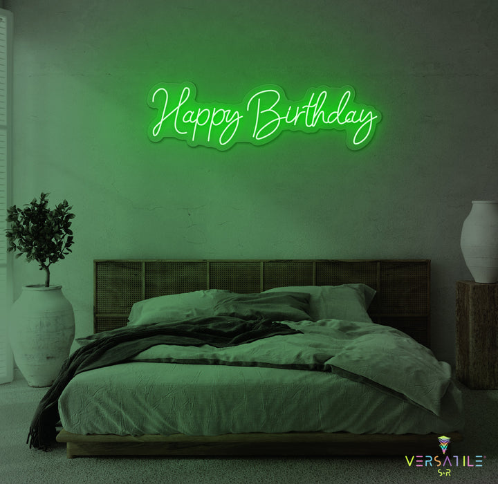 Happy Birthday Neon Sign