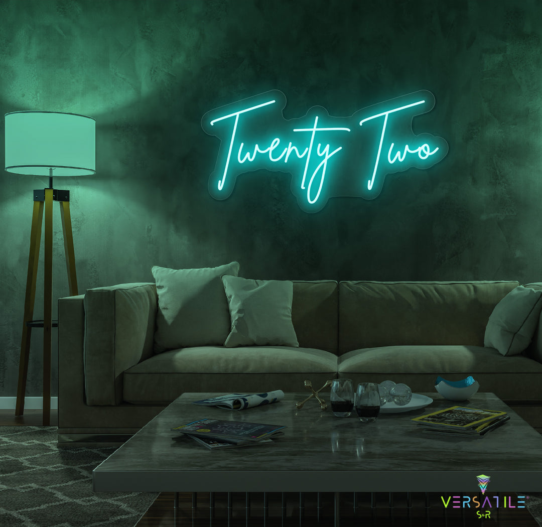Twenty Two Birthday Neon Sign