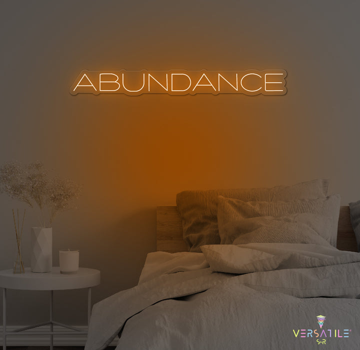 Abundance Neon Sign