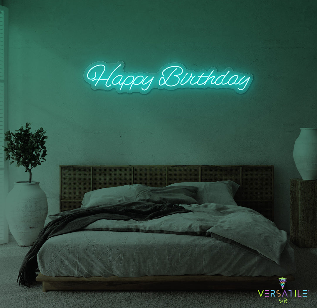 Happy Birthday Neon Sign