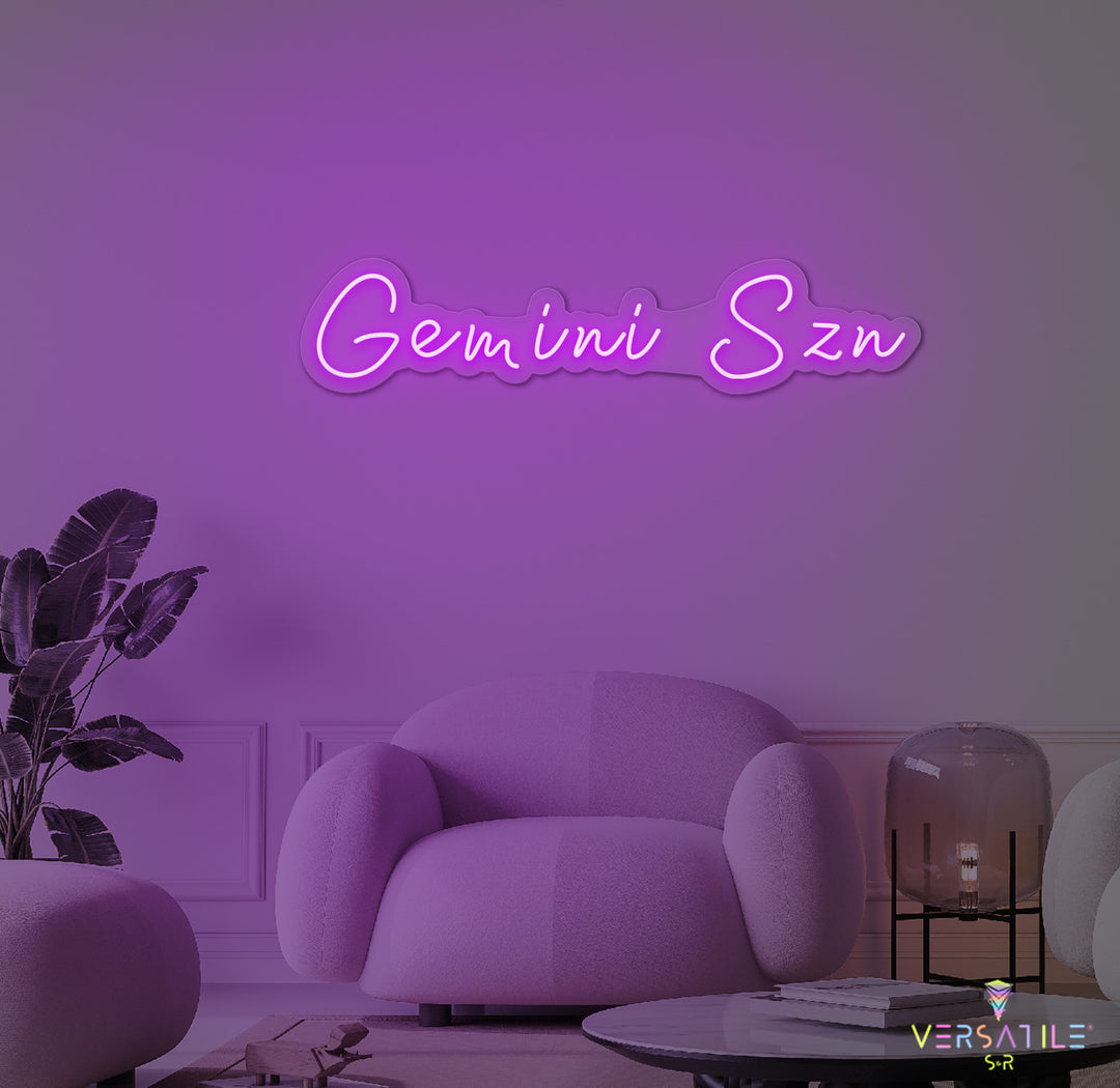 Gemini SZN Neon Sign