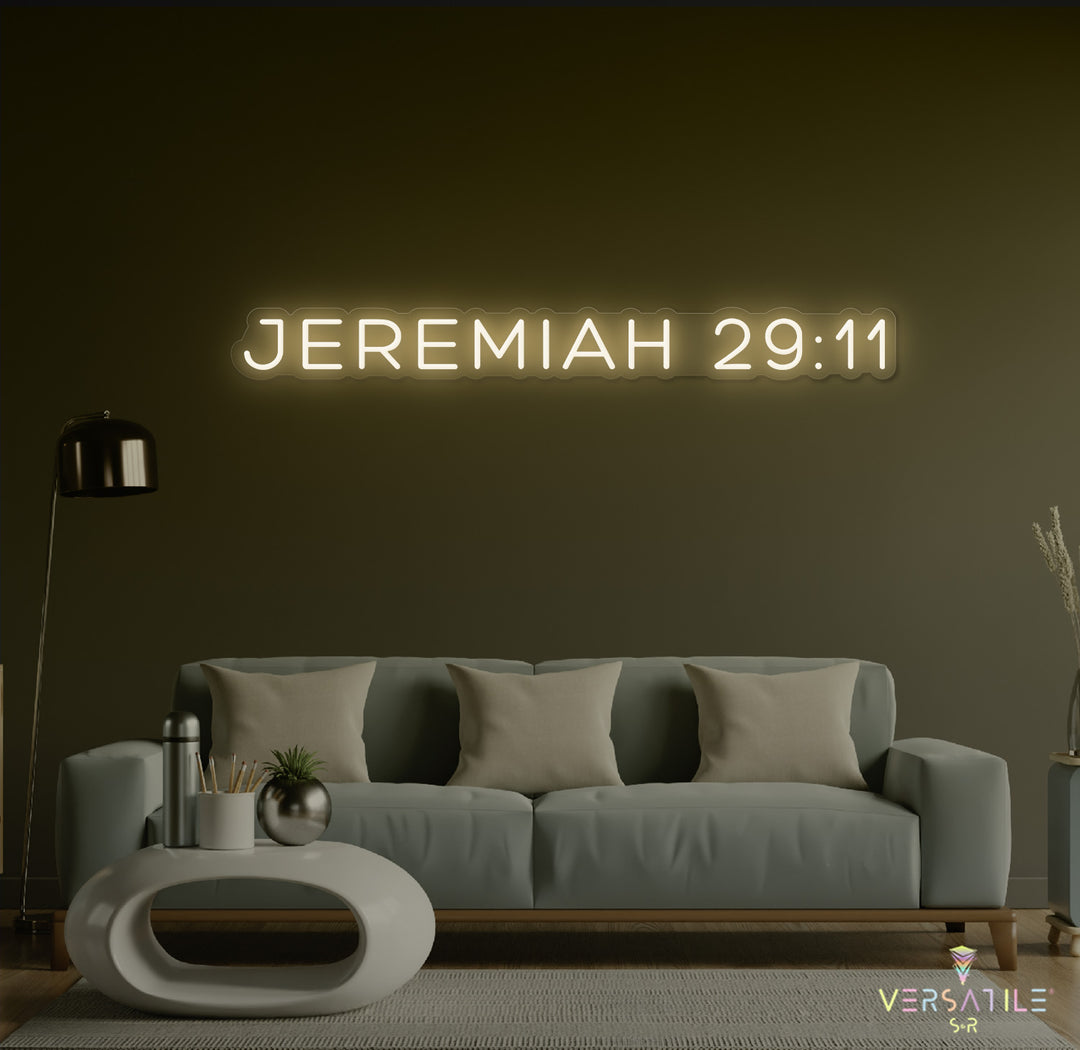 JEREMIAH 29:11 Neon Sign