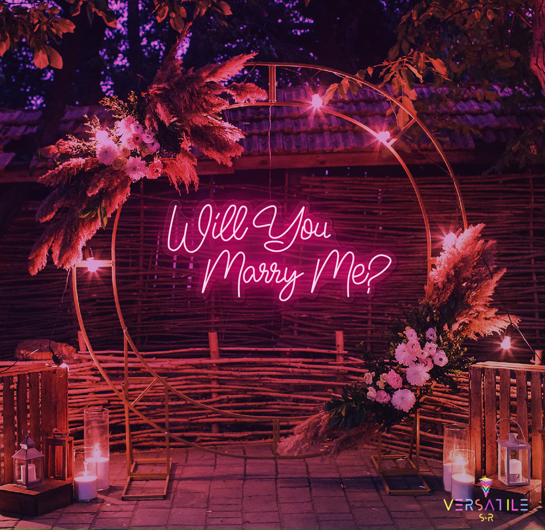 Will You Marry Me? Neon Sign