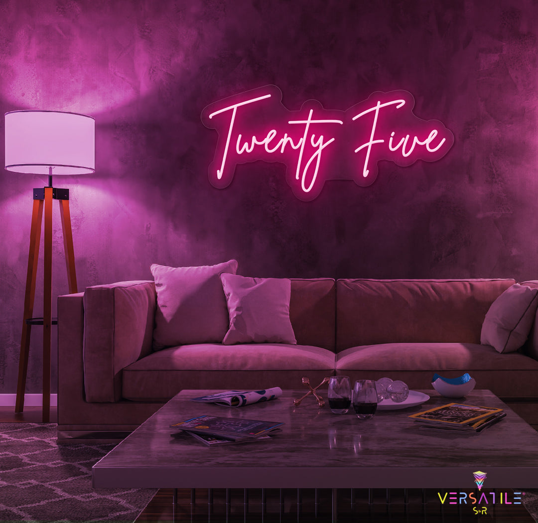 Twenty Five Birthday Neon Sign
