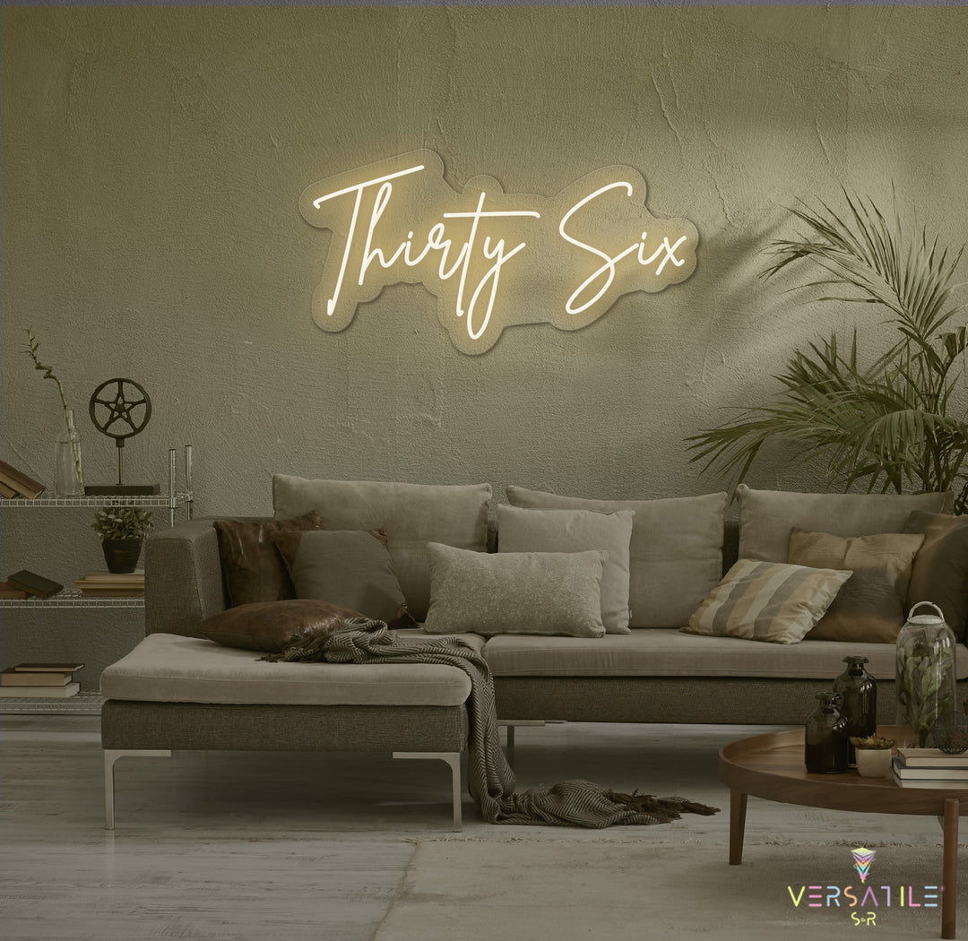 Thirty Six Birthday Neon Sign