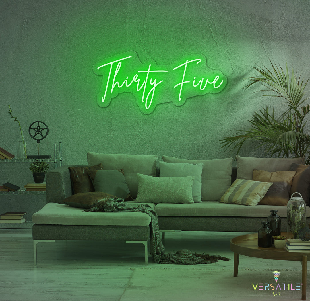 Thirty Five Birthday Neon Sign