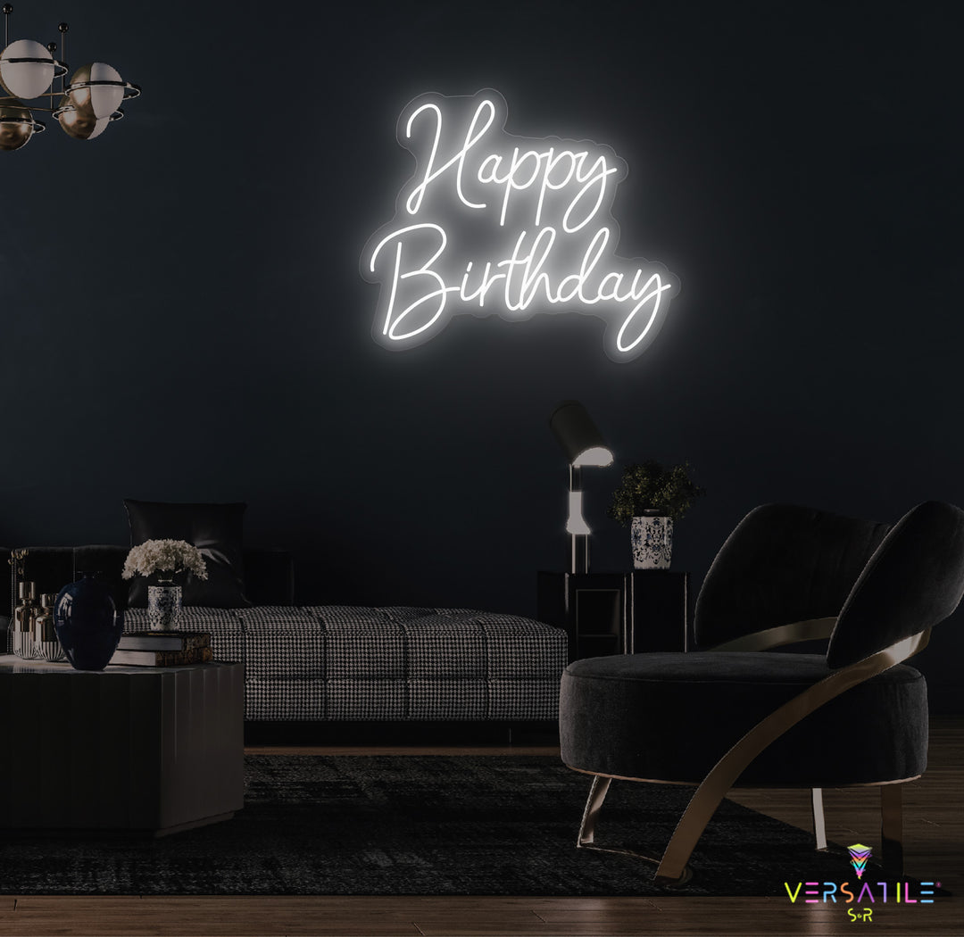 Happy Birthday Neon Sign