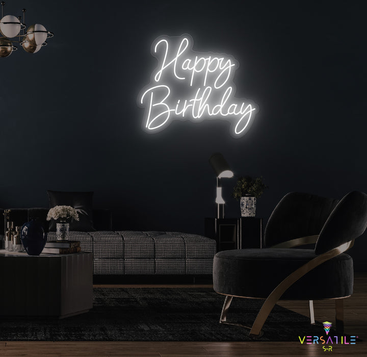Happy Birthday Neon Sign