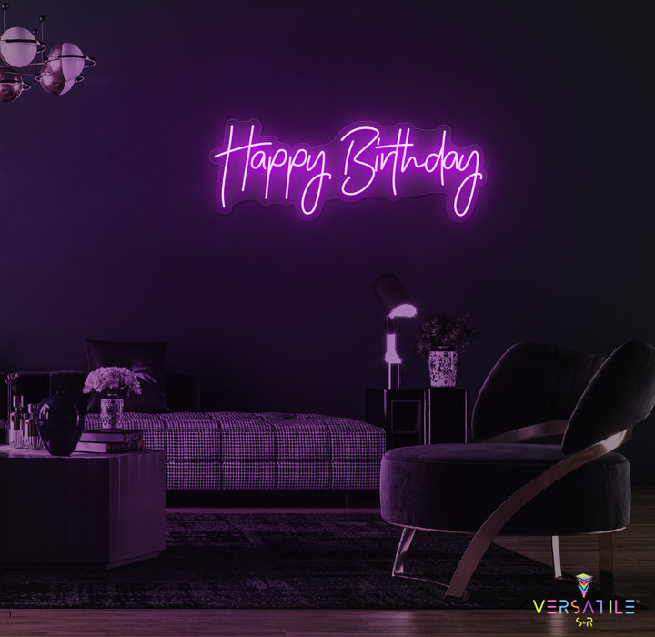 Happy Birthday Neon Sign