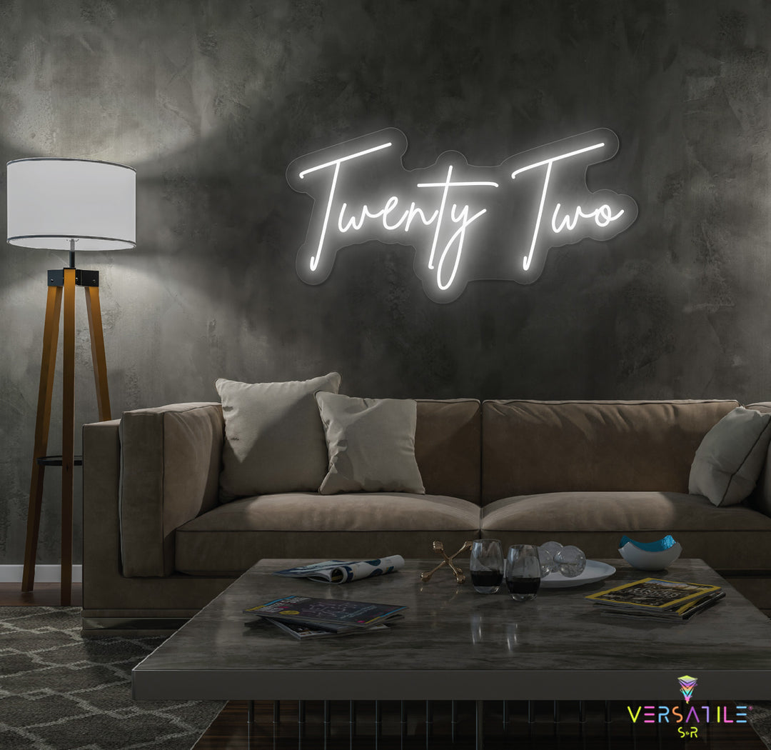 Twenty Two Birthday Neon Sign