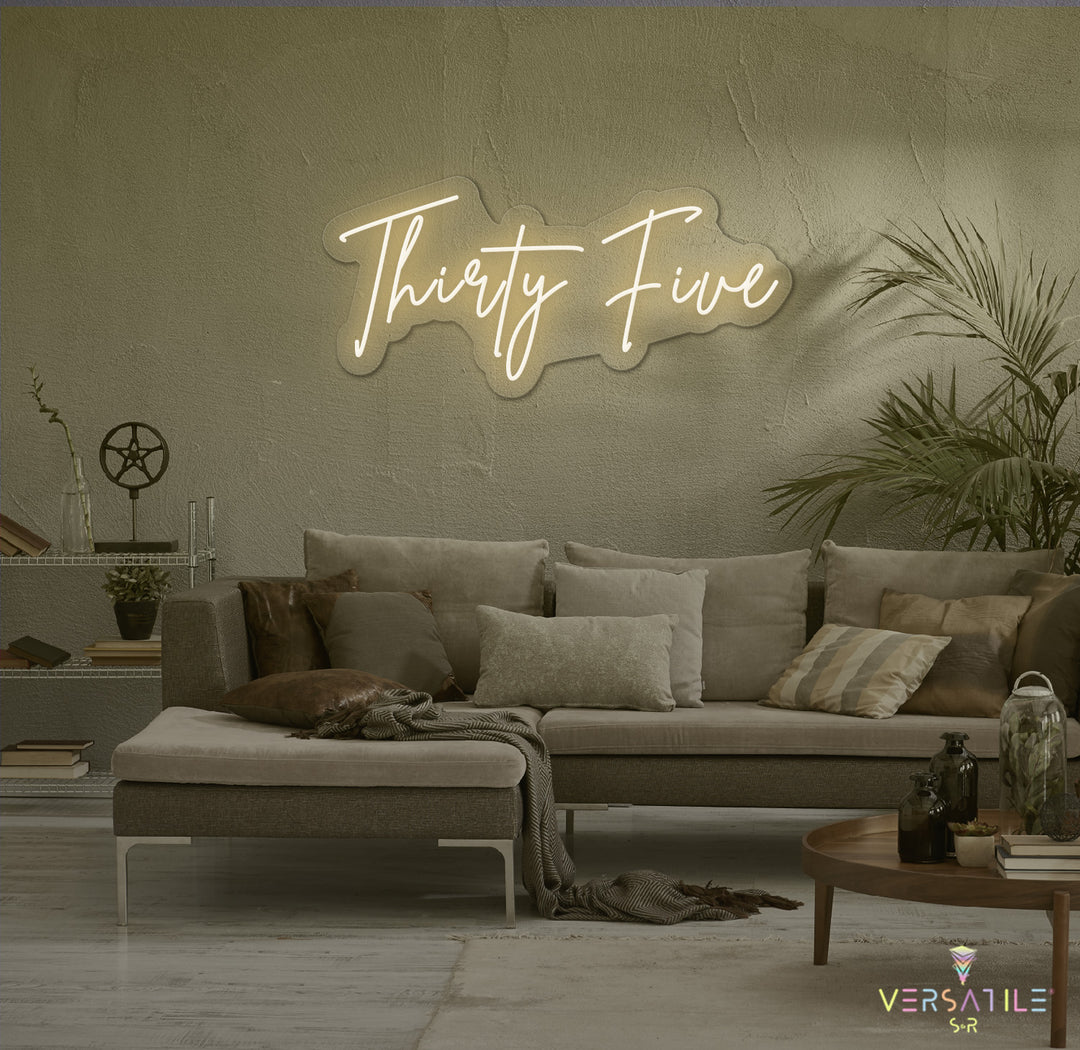 Thirty Five Birthday Neon Sign