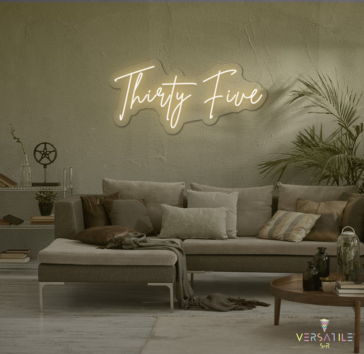 Thirty Five Birthday Neon Sign