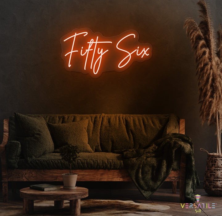 Fifty Six Birthday Neon Sign