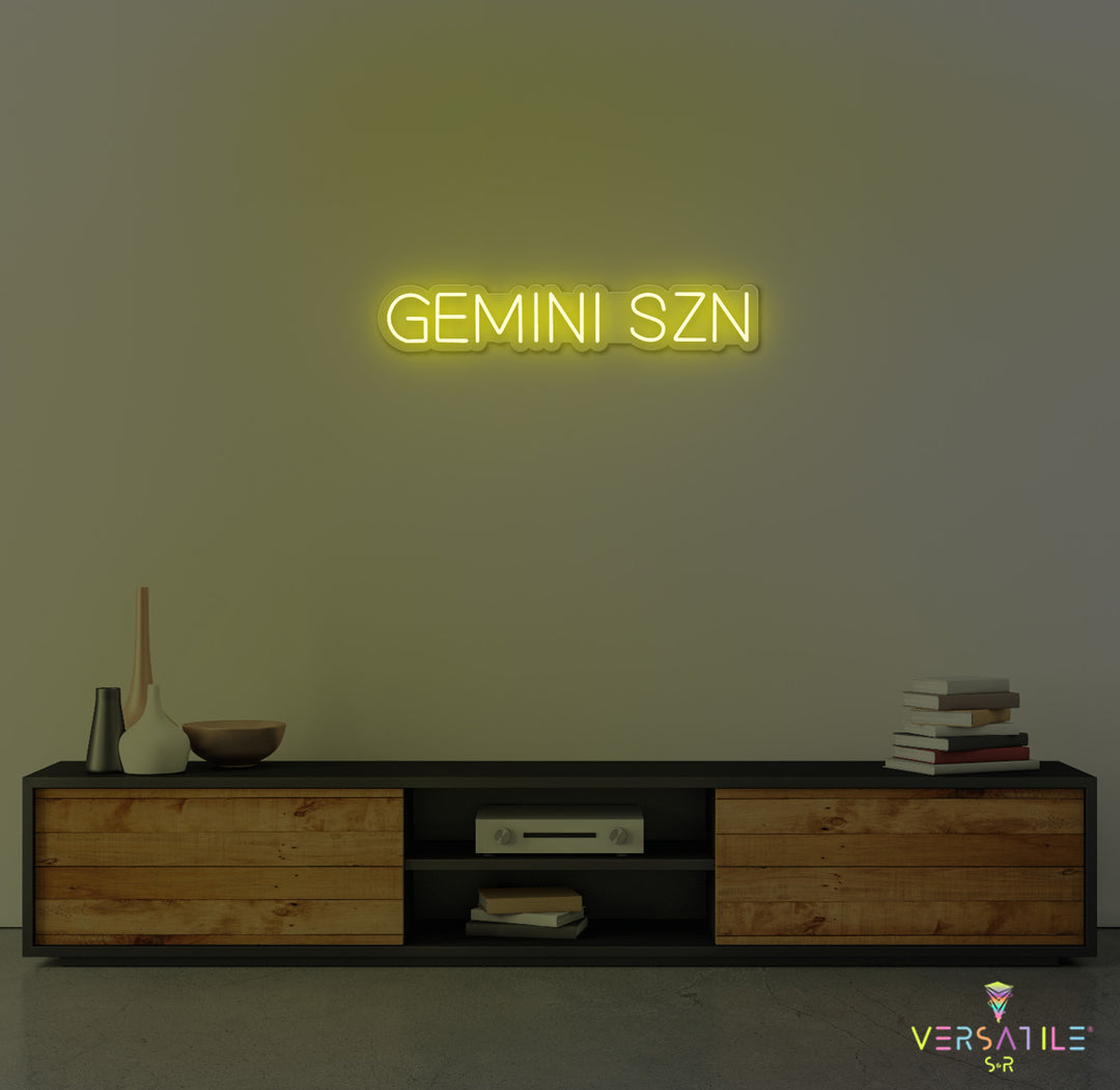Gemini SZN Neon Sign