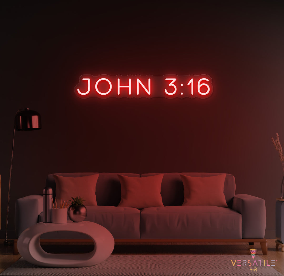 John 3:16 Neon Sign