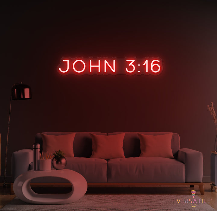 John 3:16 Neon Sign